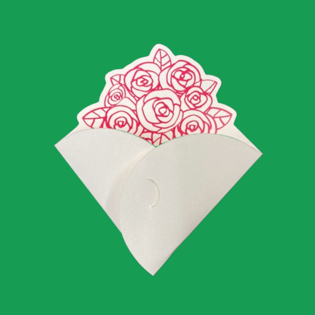 花束型バレンタインメッセージカード